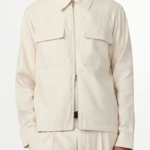 ALBAN LINEN BLEND BLAZER IVOIRE / NN.07