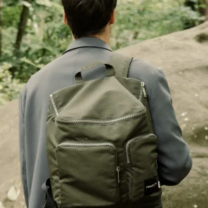 Abel le sac à dos  - Polyester recyclé Vert Kaki